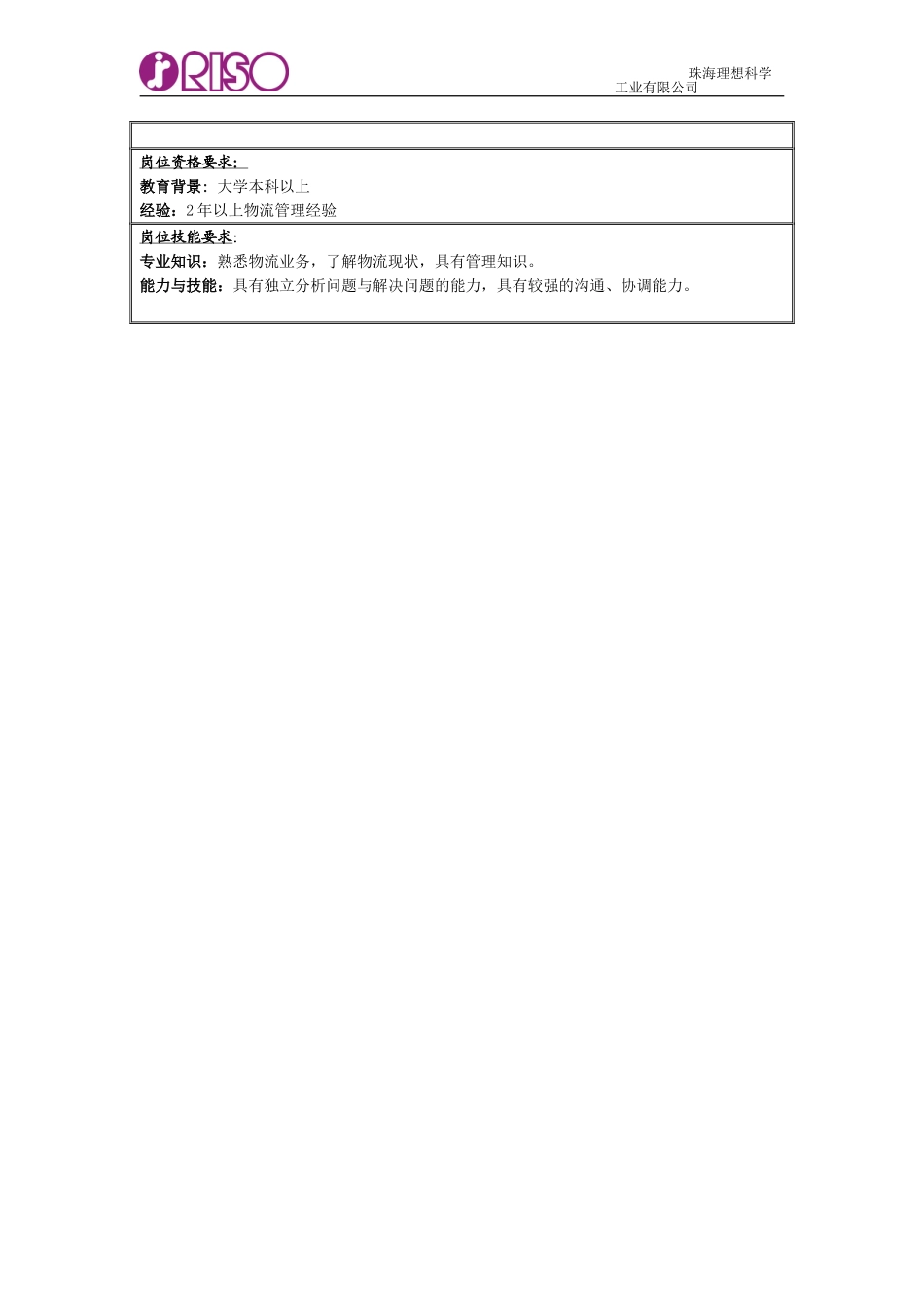 部长岗位说明书.doc_第3页