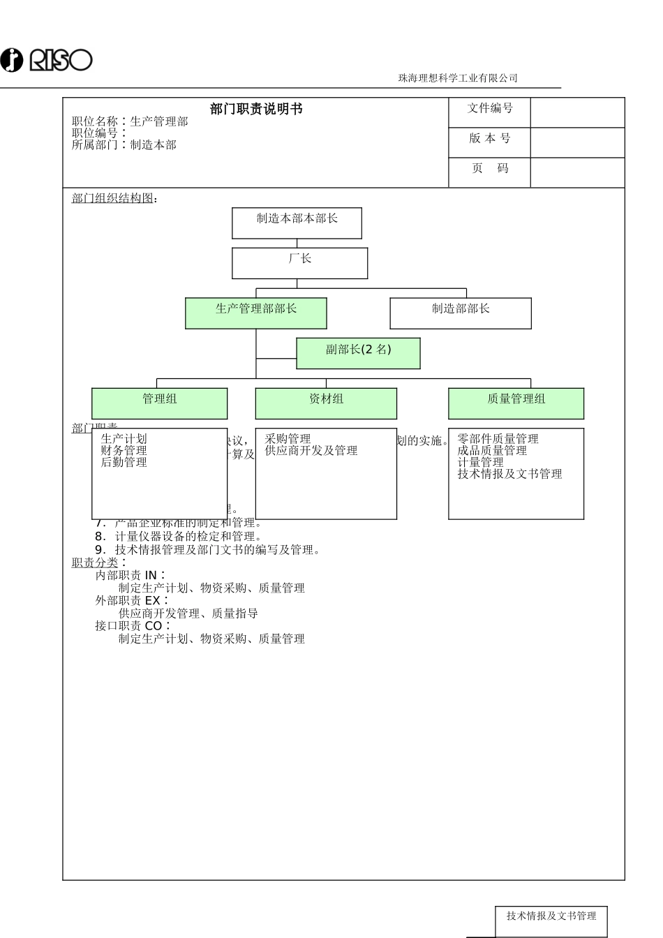 部门职责说明书（新）.doc_第1页