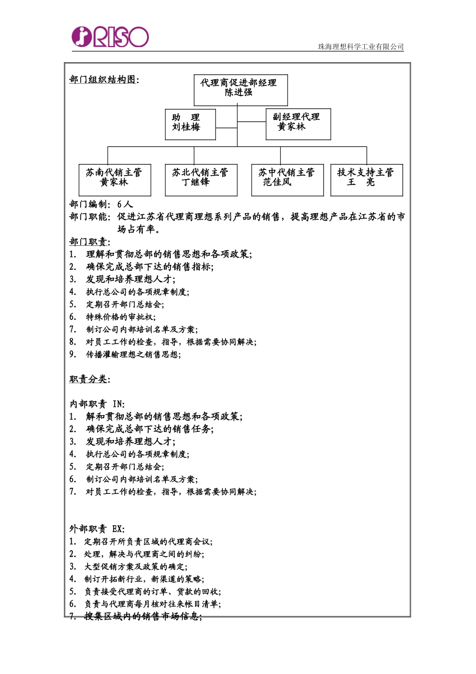 南京分公司代销部门职责说明书.doc_第2页