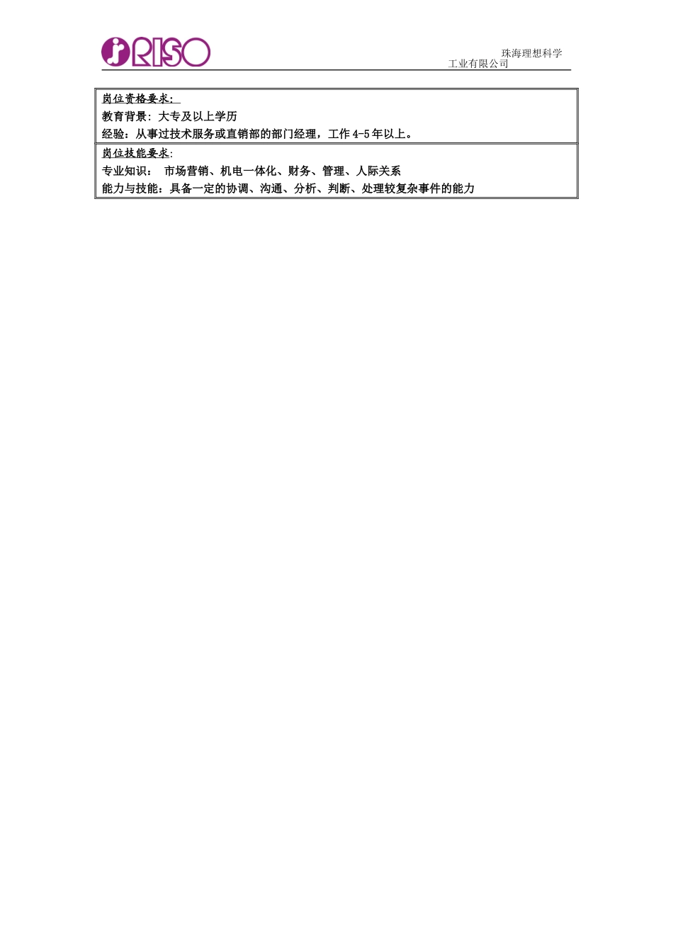 南京分公司岗位说明书（代销部门经理）.doc_第3页