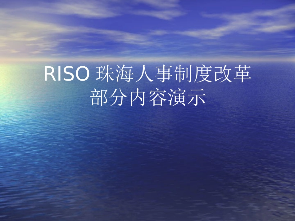 RISO人力资源体系培训讲义.ppt_第1页