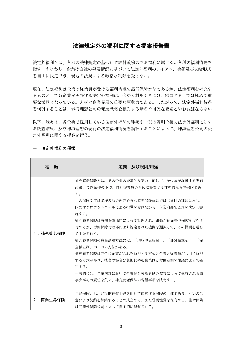 法定外福利に関する提案報告（021206）Japanese.doc_第3页