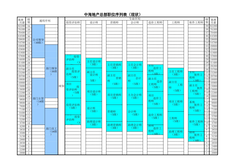 10中海地产－职位序列表.xls_第3页
