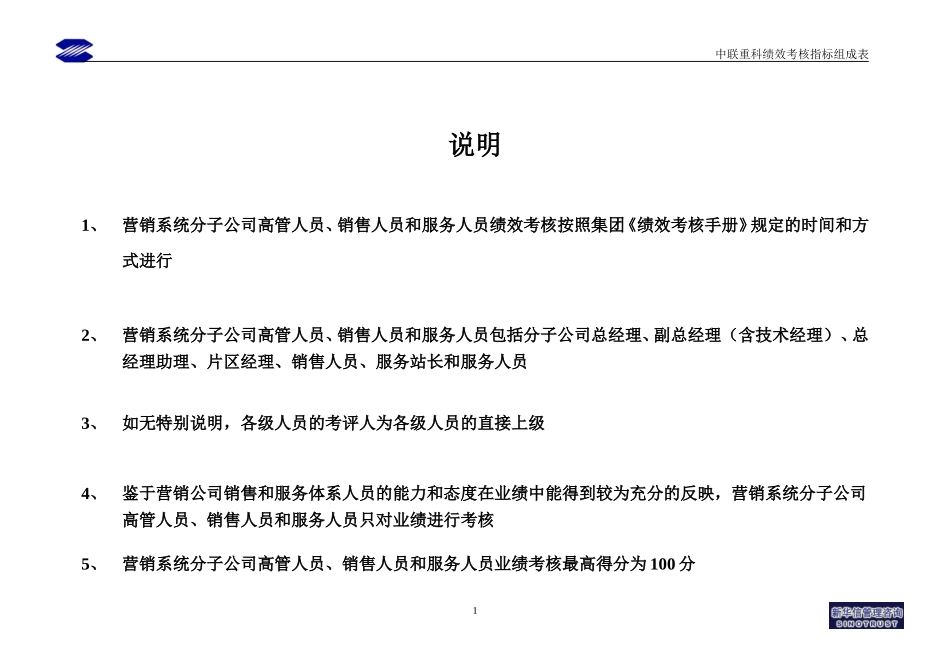 分子公司岗位业绩考核指标1123houwen.doc_第2页