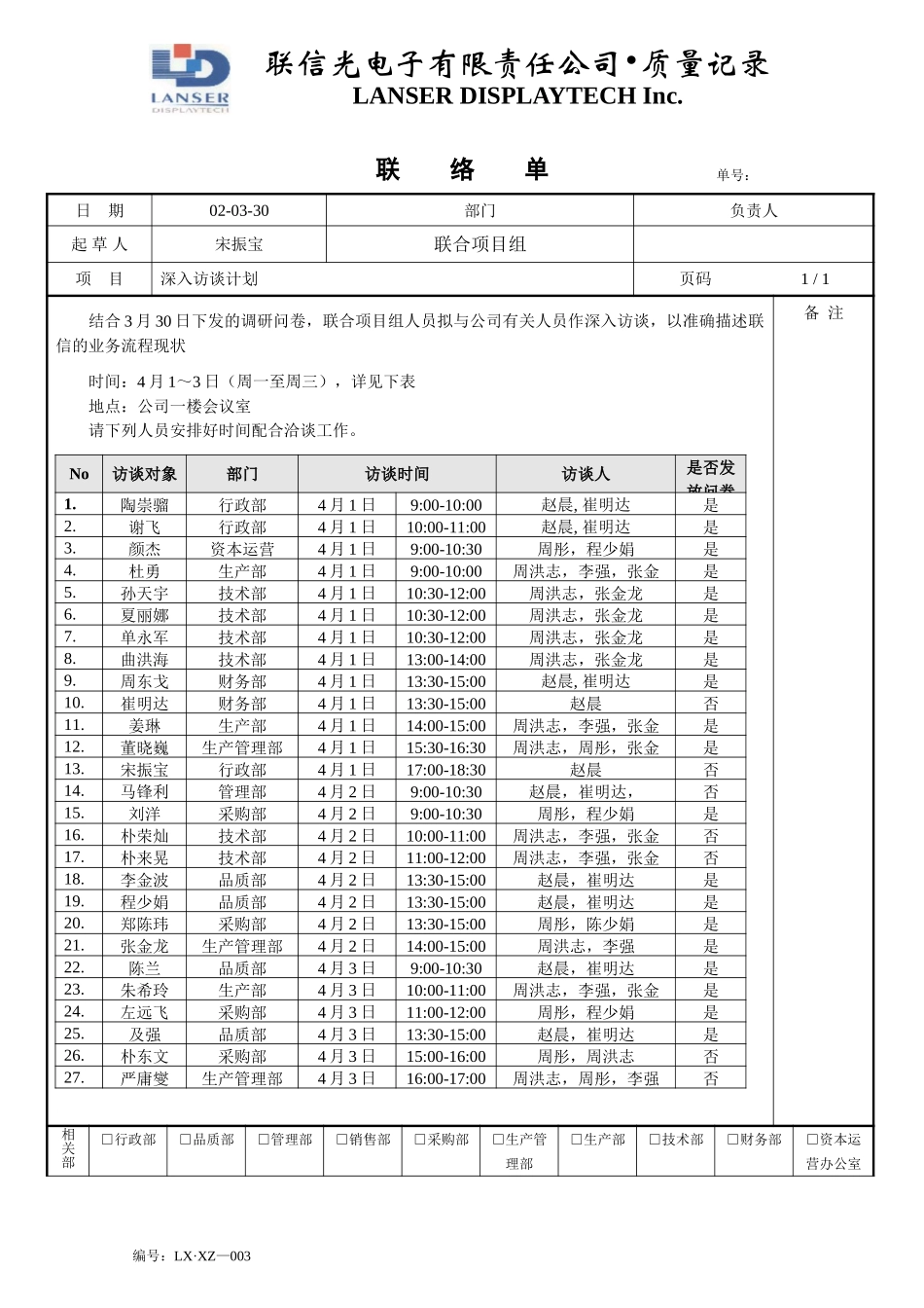 联络单－深入访谈计划.doc_第1页