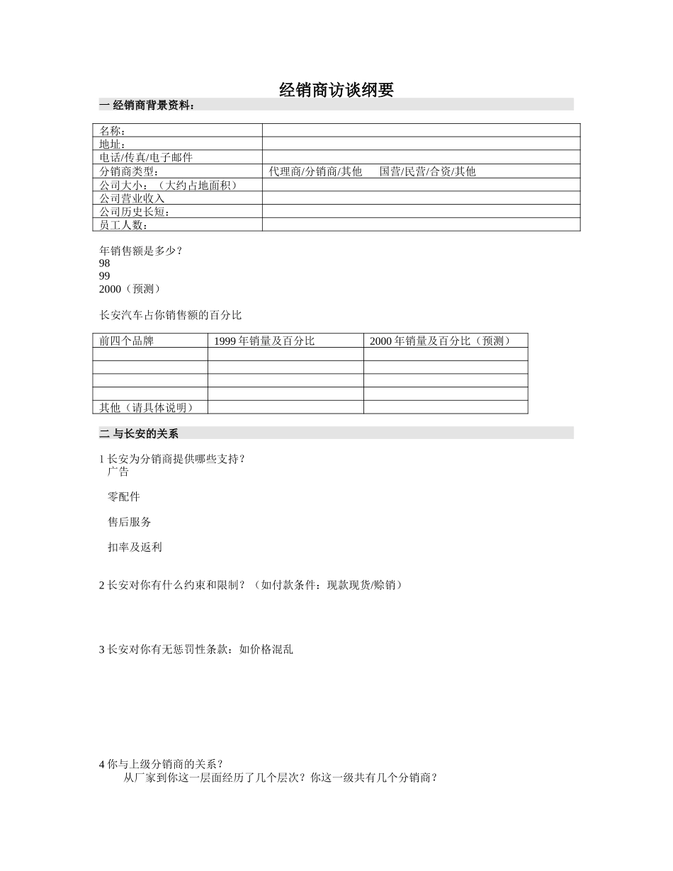 questionair distributor.doc_第1页