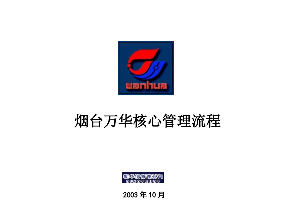 万华集团－核心管理流程final.ppt_第1页