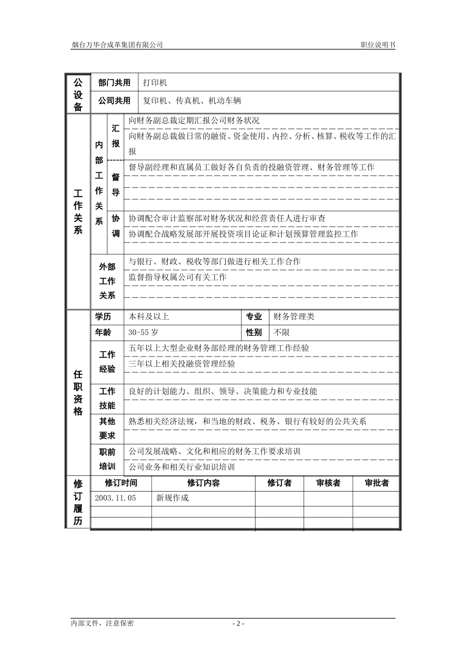 1资产管理部_经理_职位说明书.doc_第2页