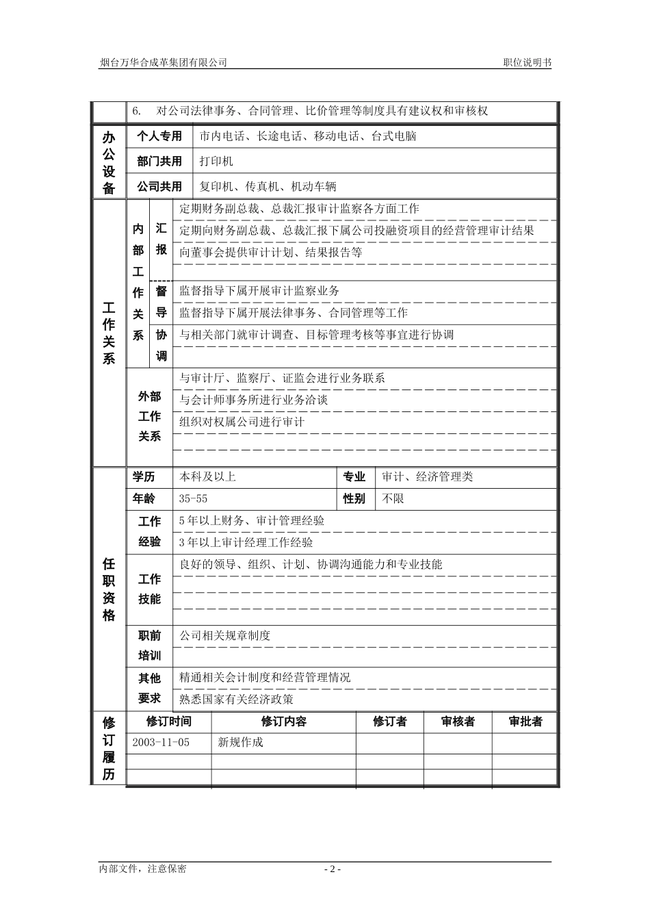 1审计监察部_经理_职位说明书.doc_第2页