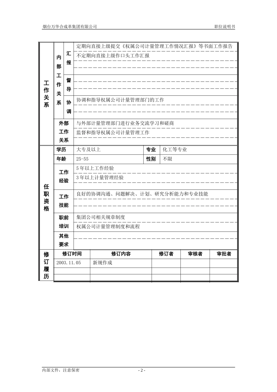 3经营协调部_计量管理_职位说明书.doc_第2页
