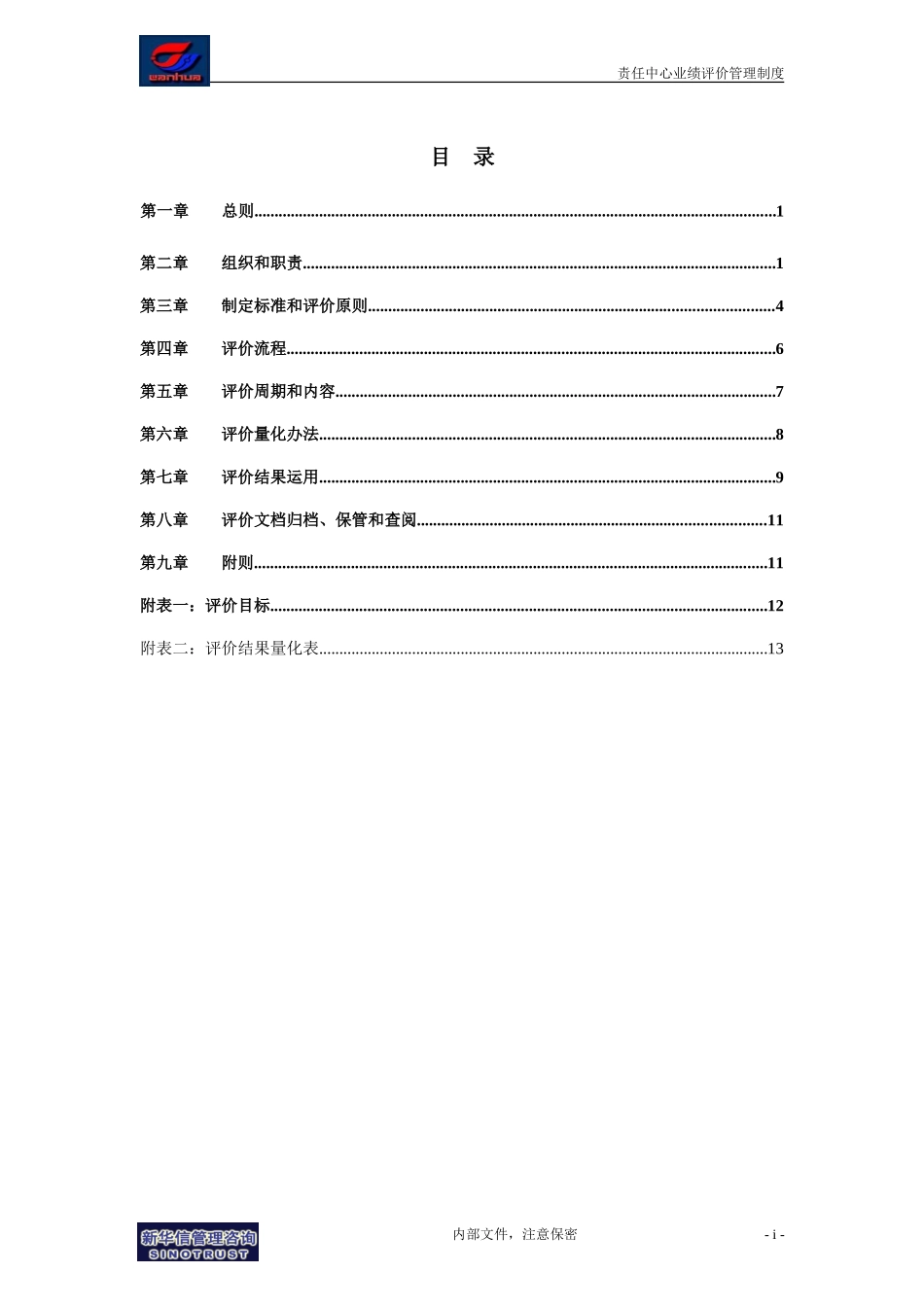 万华集团－责任中心业绩评价管理制度final.doc_第2页