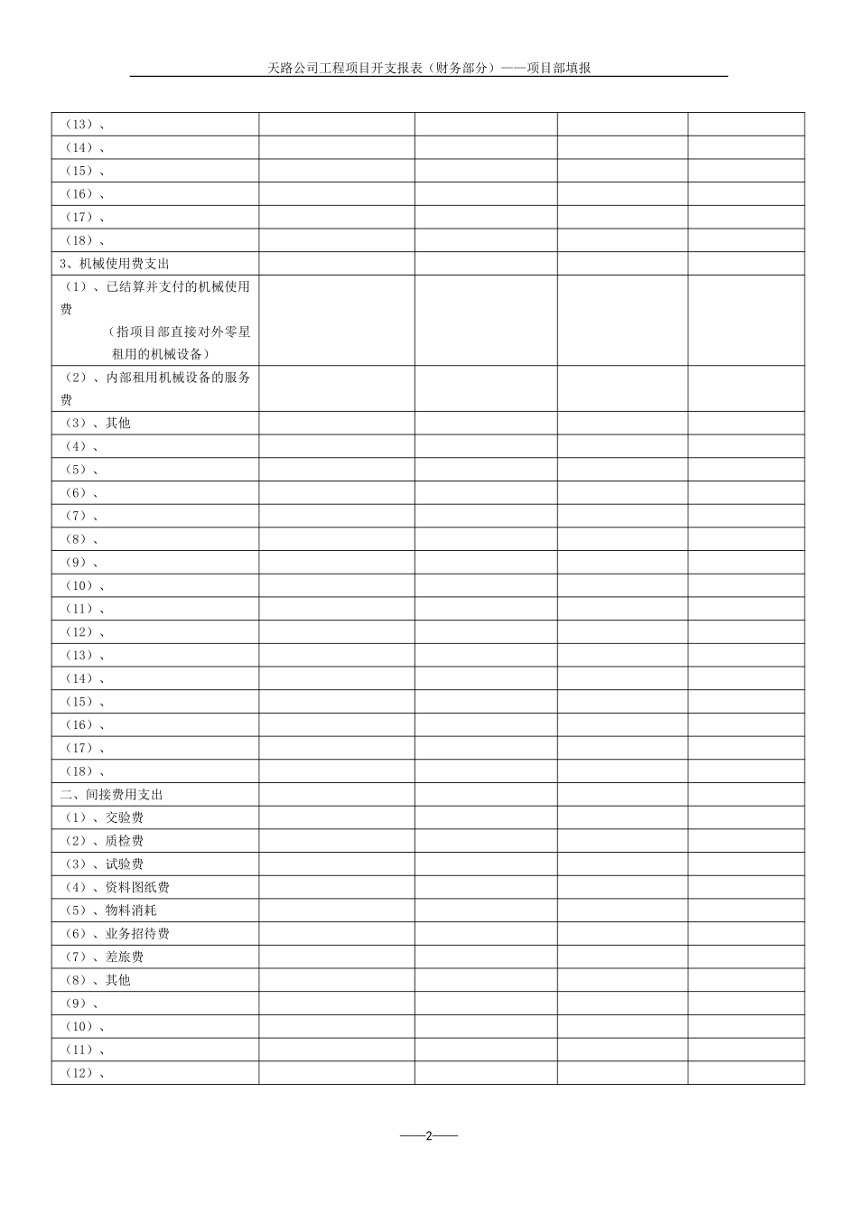 项目开支明细表.doc_第2页