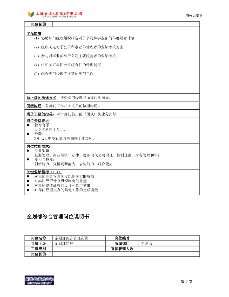 企划部岗位说明书.doc_第3页