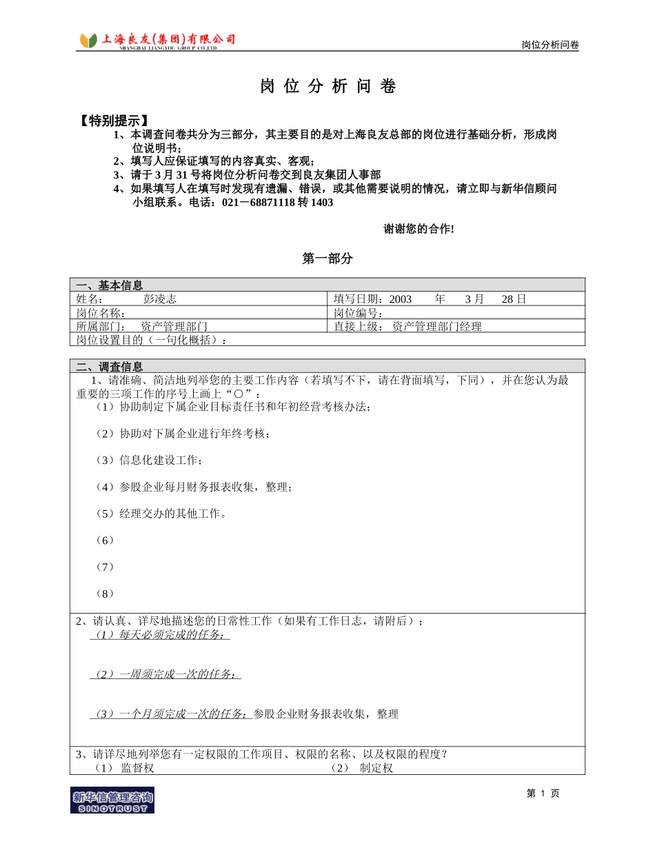 岗位_资产部_彭凌志.doc_第1页