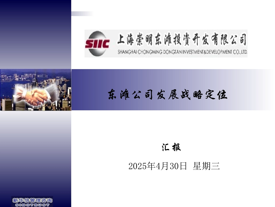 东滩公司发展战略定位综合.ppt_第1页