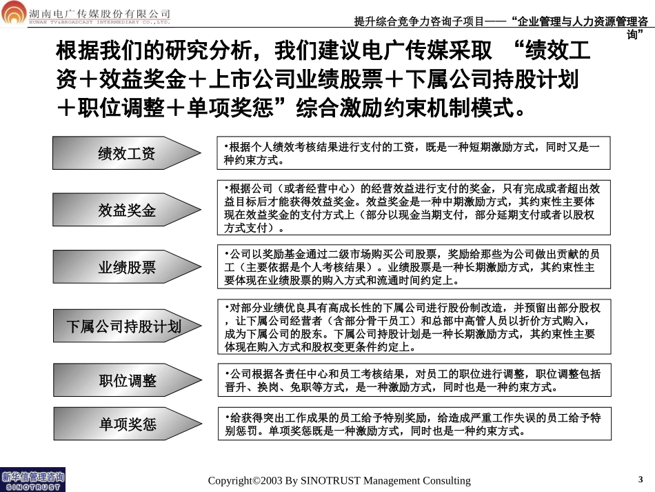 072-电广传媒-中高层管理人员激励约束机制报告200309.ppt_第3页