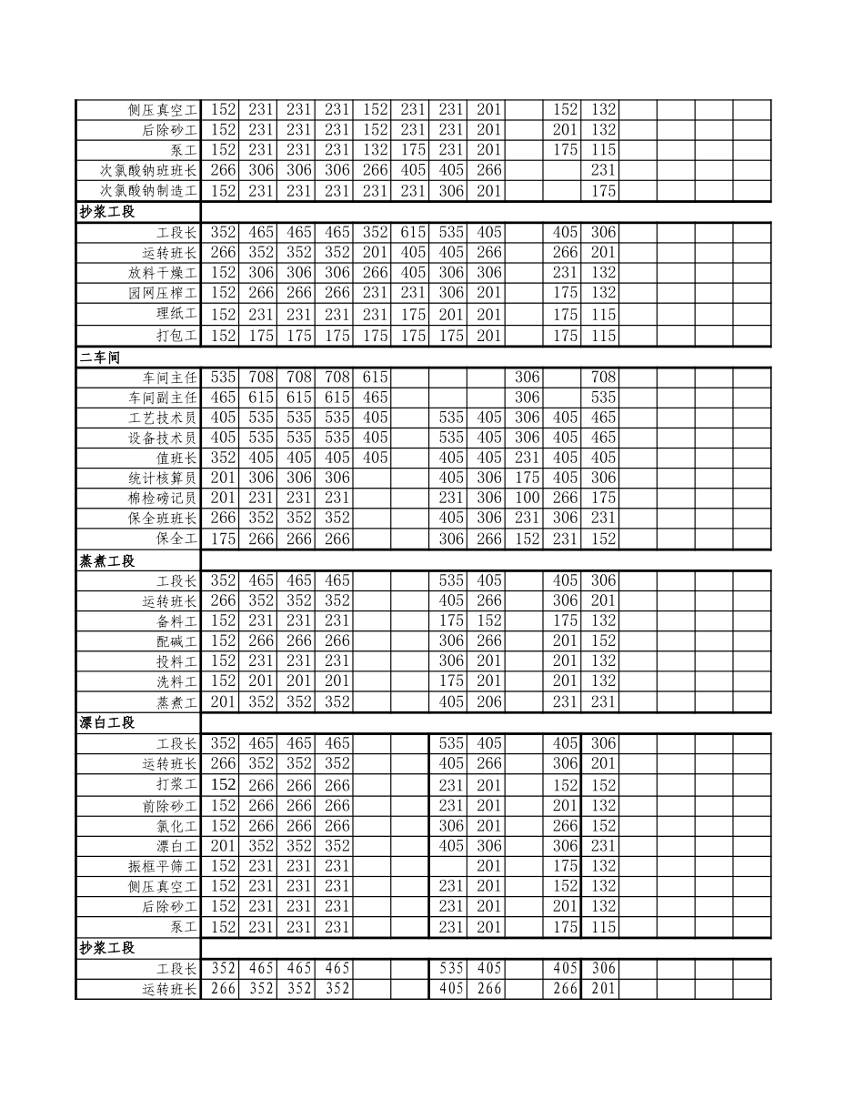 化纤浆厂指标得分统计表.xls_第2页