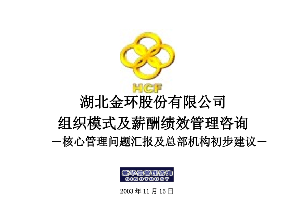 湖北金环管理诊断报告20031115.ppt_第1页