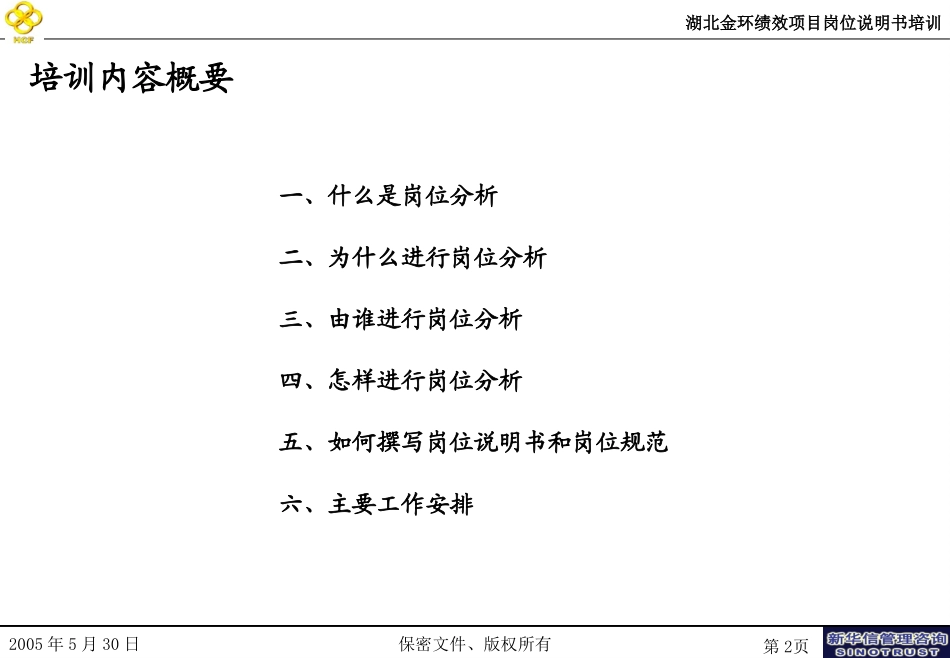 湖北金环项目岗位说明书培训.ppt_第2页