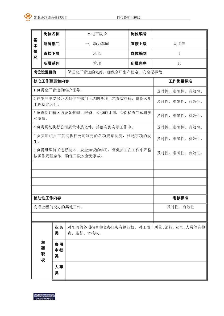 工段长（水道）.doc_第1页