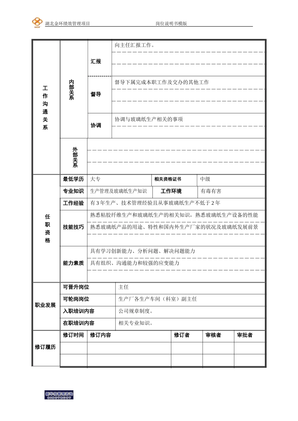 玻璃纸副主任岗位说明书.doc_第2页