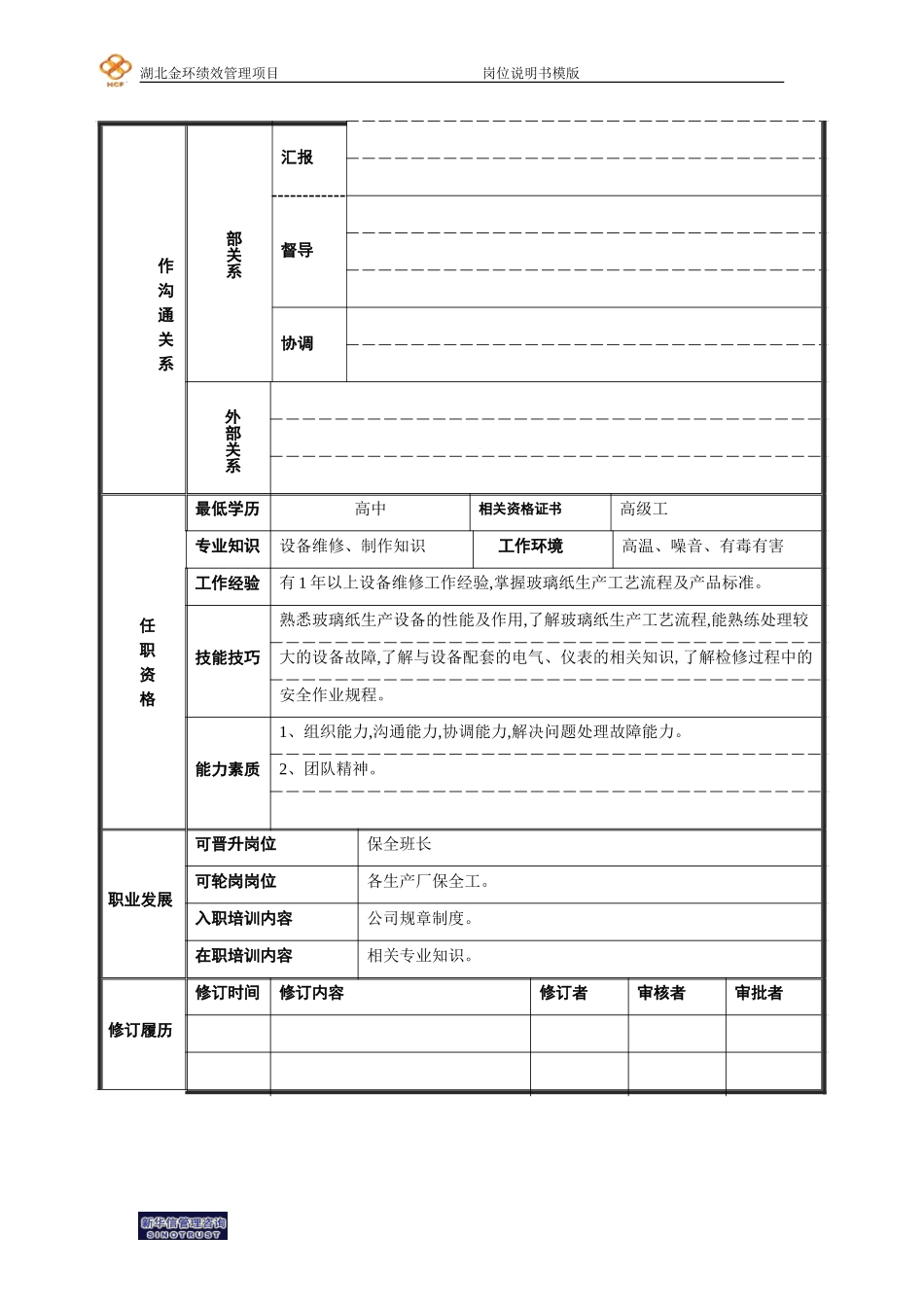 16玻璃纸保全工岗位说明书.doc_第2页