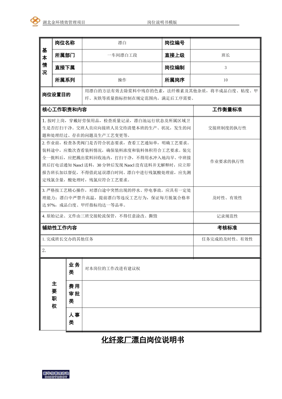 漂白工岗位说明书.doc_第1页