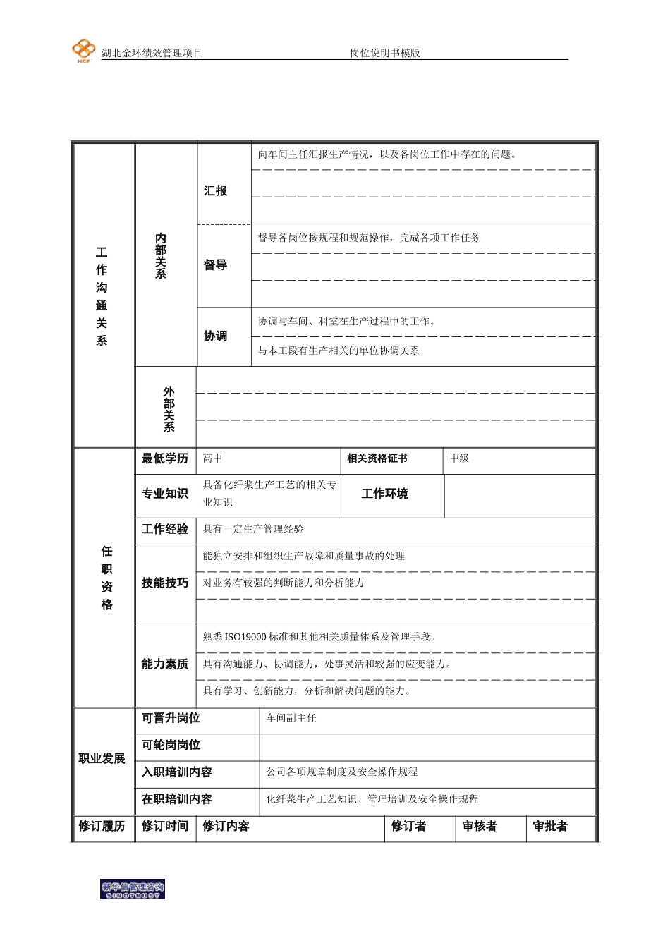 工段长岗位说明书.doc_第2页