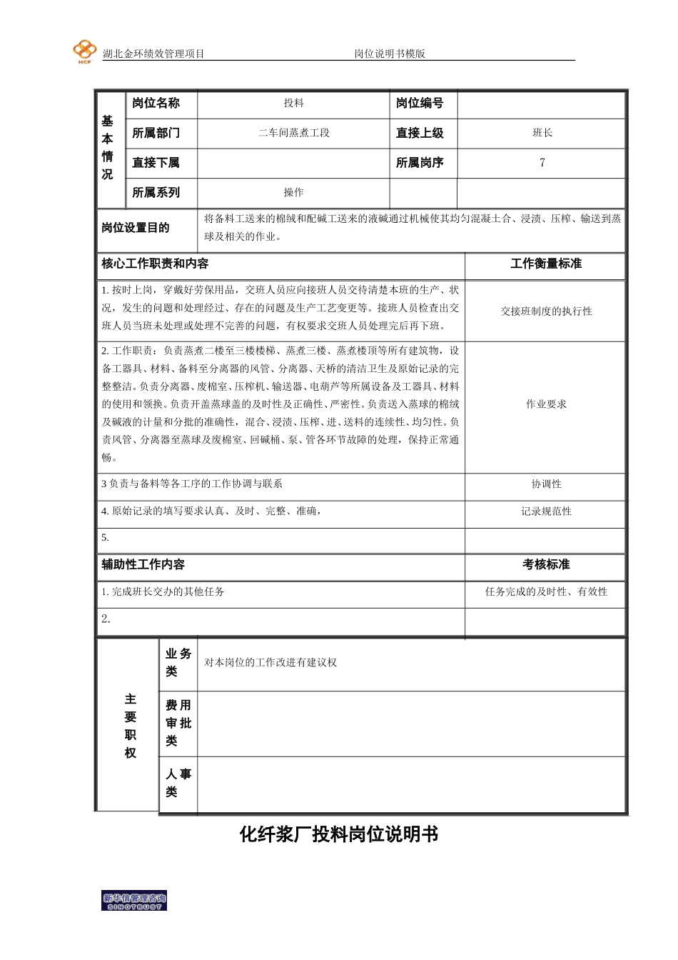 投料工岗位说明书.doc_第1页