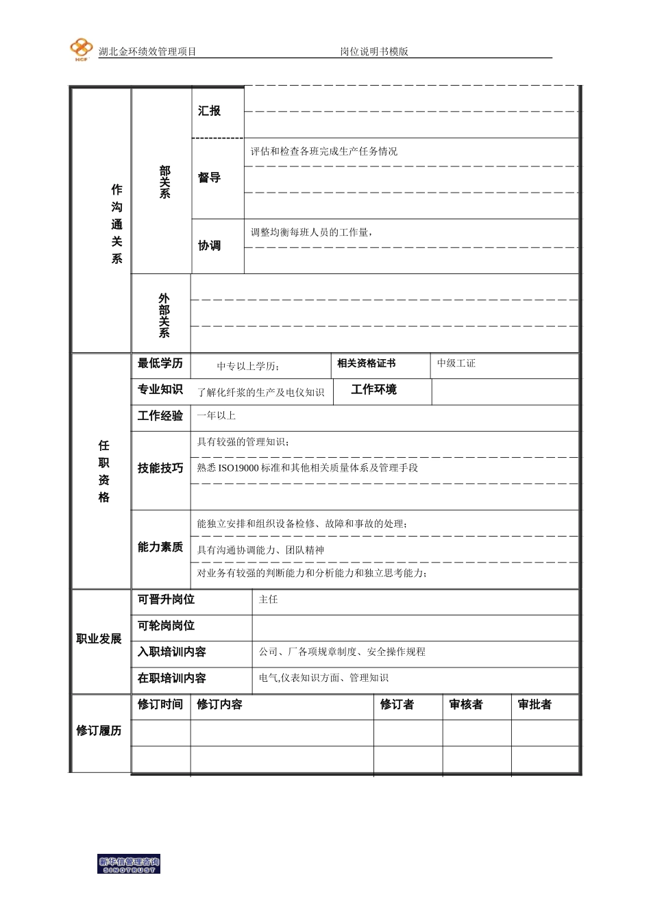 工段长岗位说明书.doc_第2页