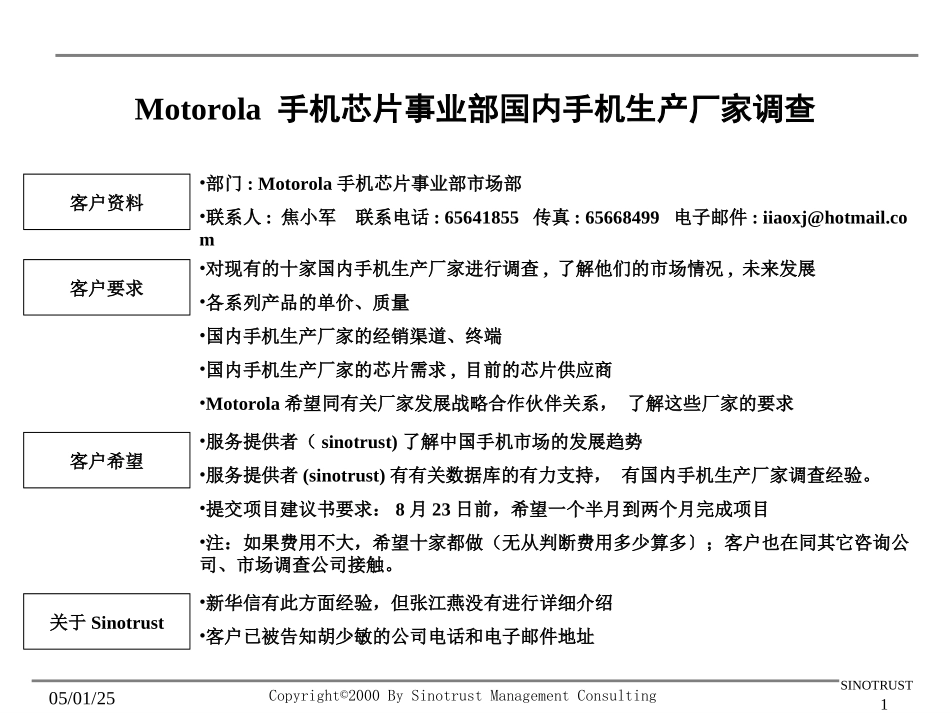 SINOTRUST-摩托罗拉-手机芯片事业部调查资料.PPT_第1页