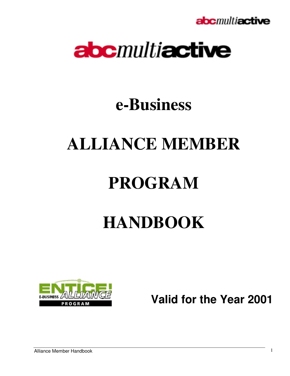 Alliance Member's Handbook.pdf_第1页