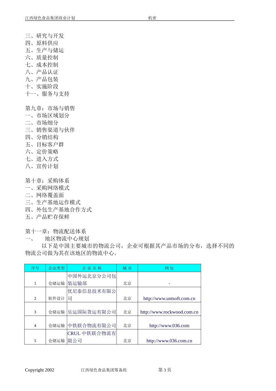 江西绿色食品集团商业计划书格式.doc_第3页