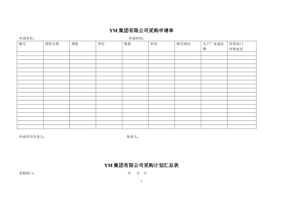 牧羊集团采购管理表单KM版.doc_第1页