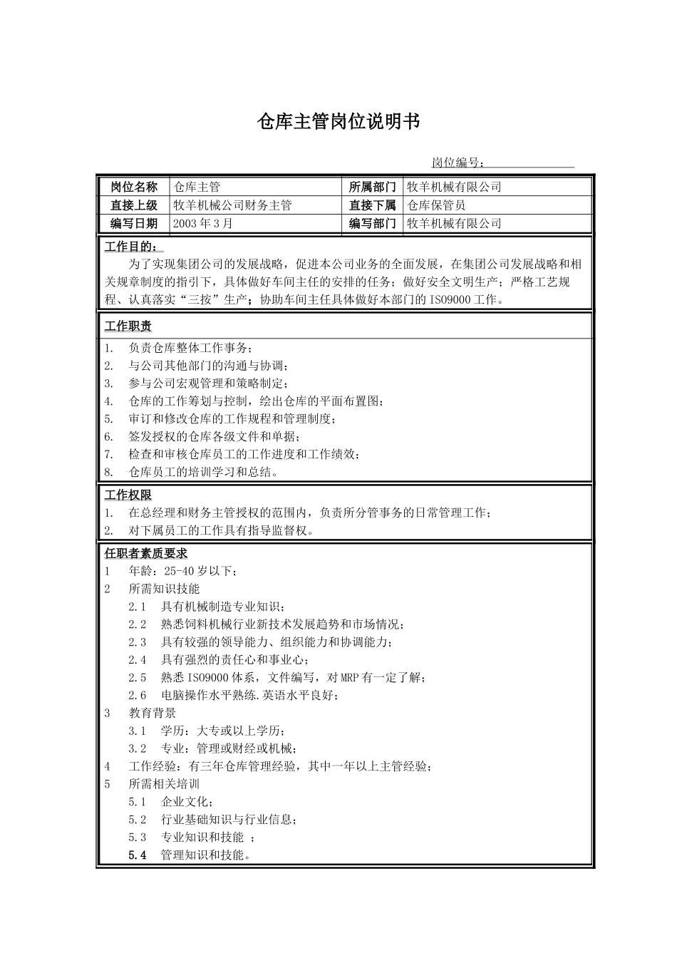 仓库主管.doc_第1页
