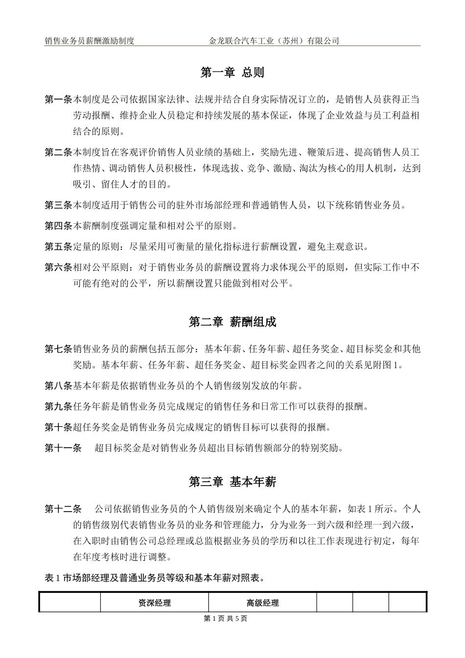 销售业务员薪酬激励制度－当前.doc_第3页