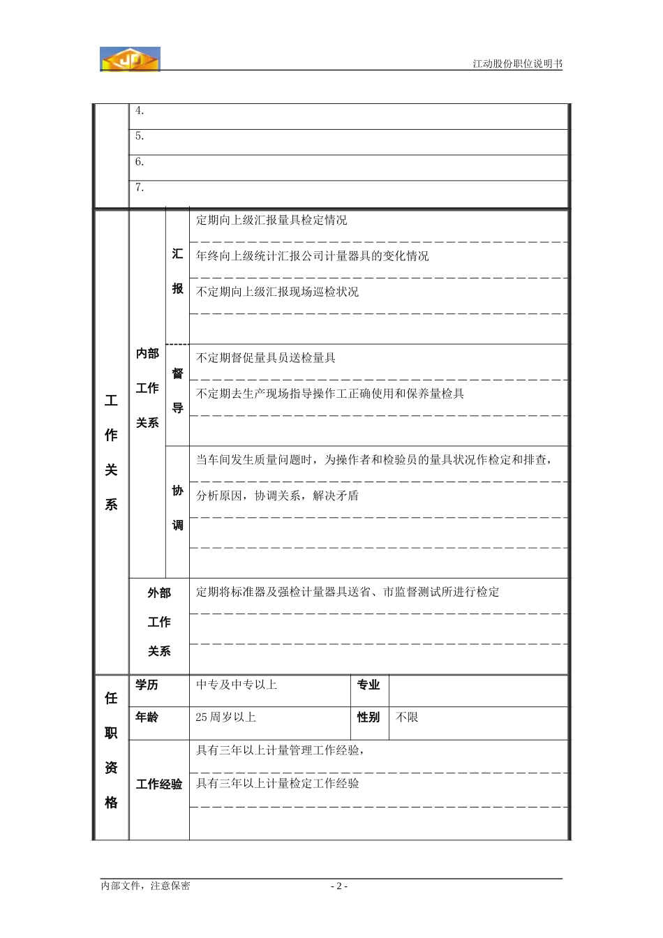 计量员职位说明书.doc_第2页