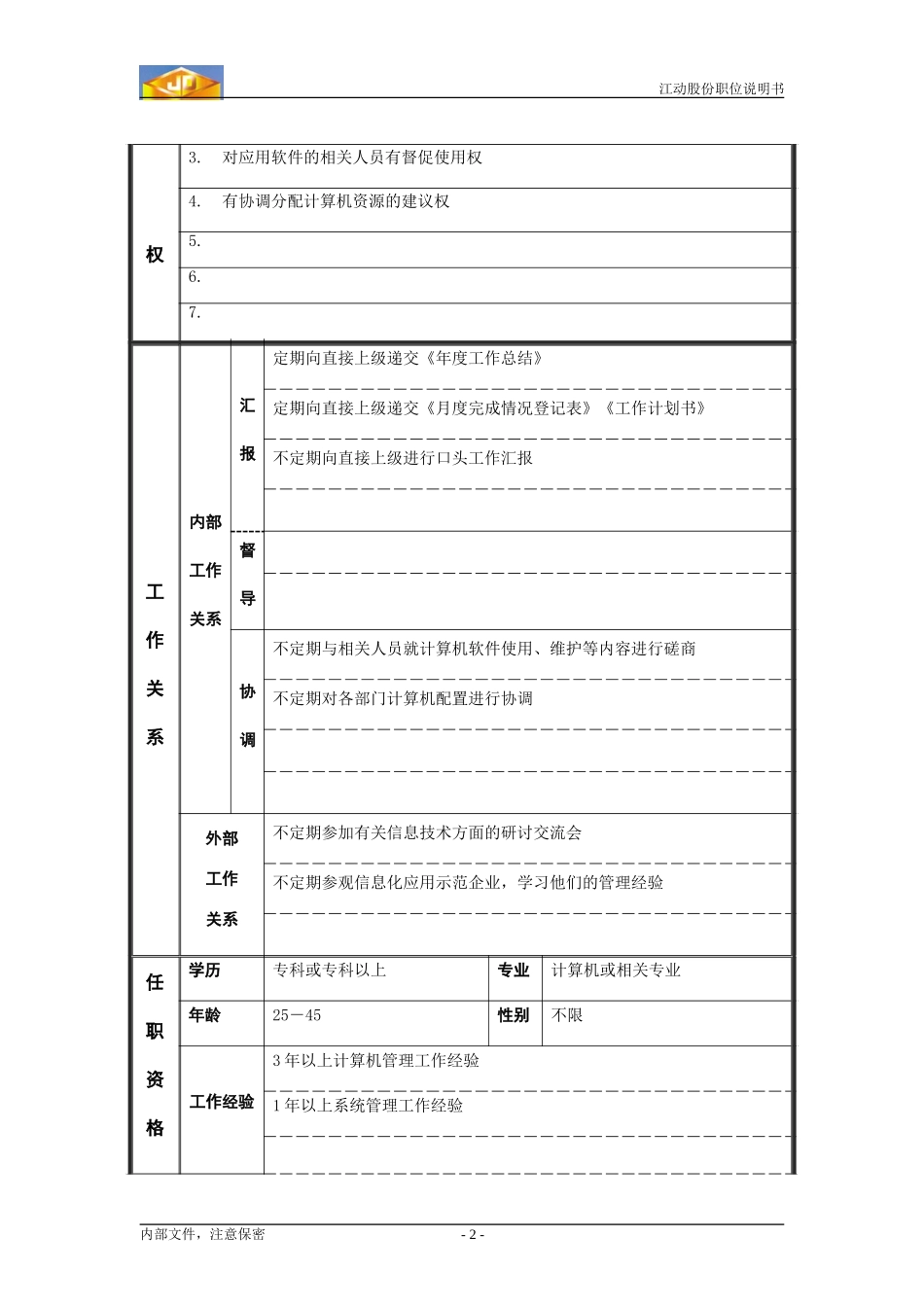 维护员职务说明书.doc_第2页