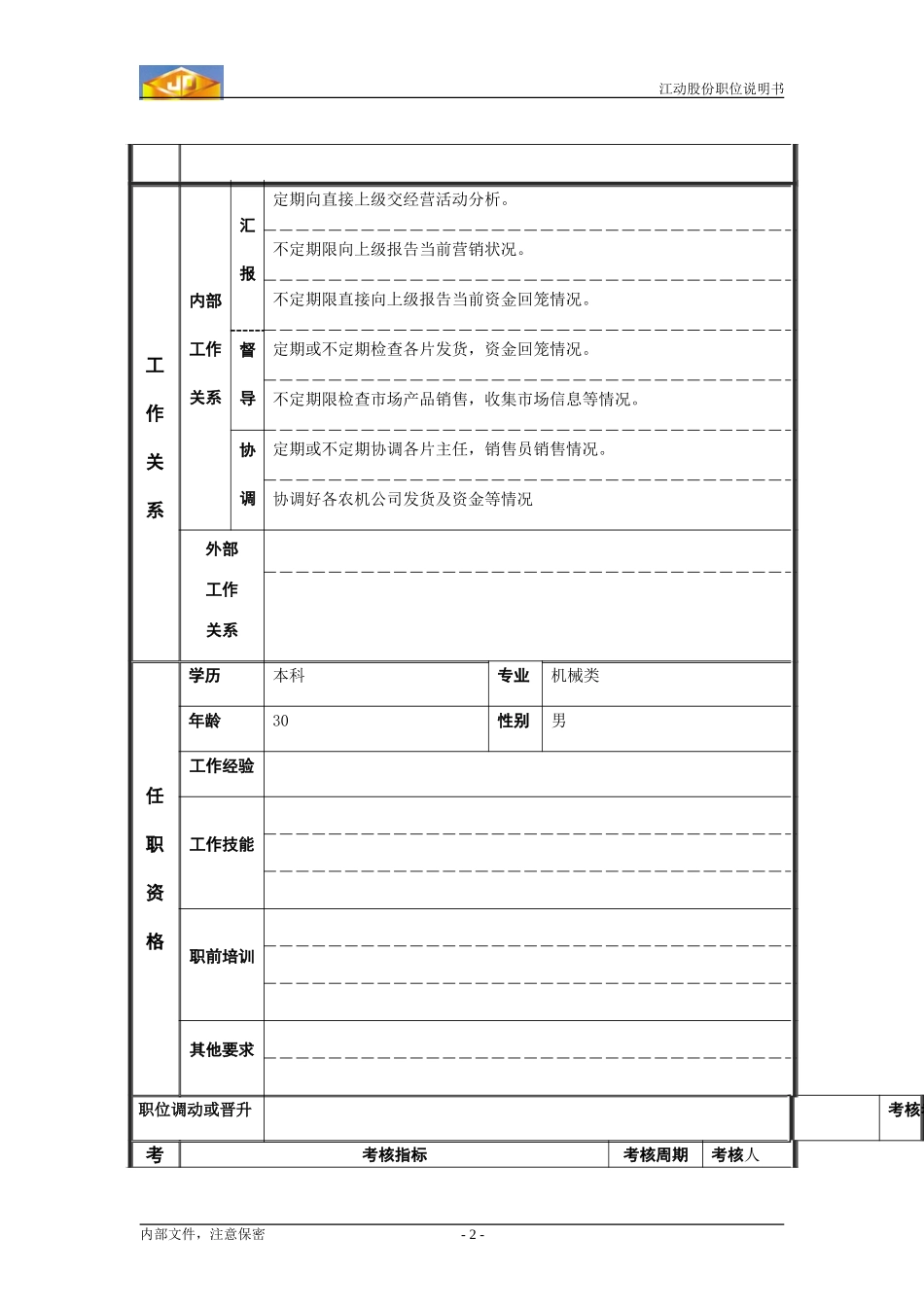 江动股份职位说明书2.doc_第2页