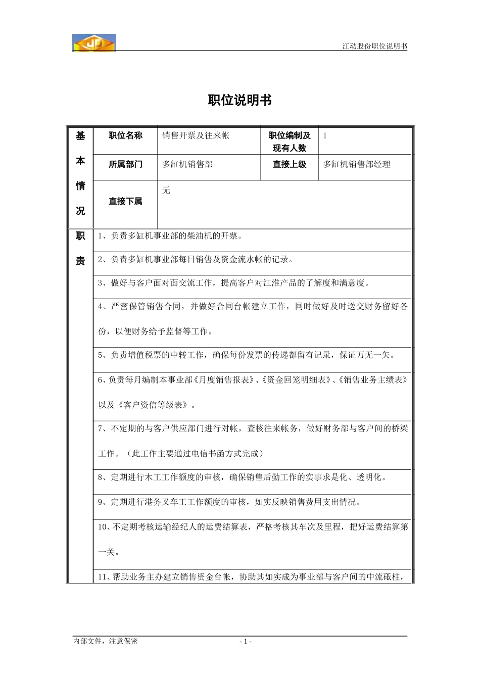 孔梅职位说明书.doc_第1页