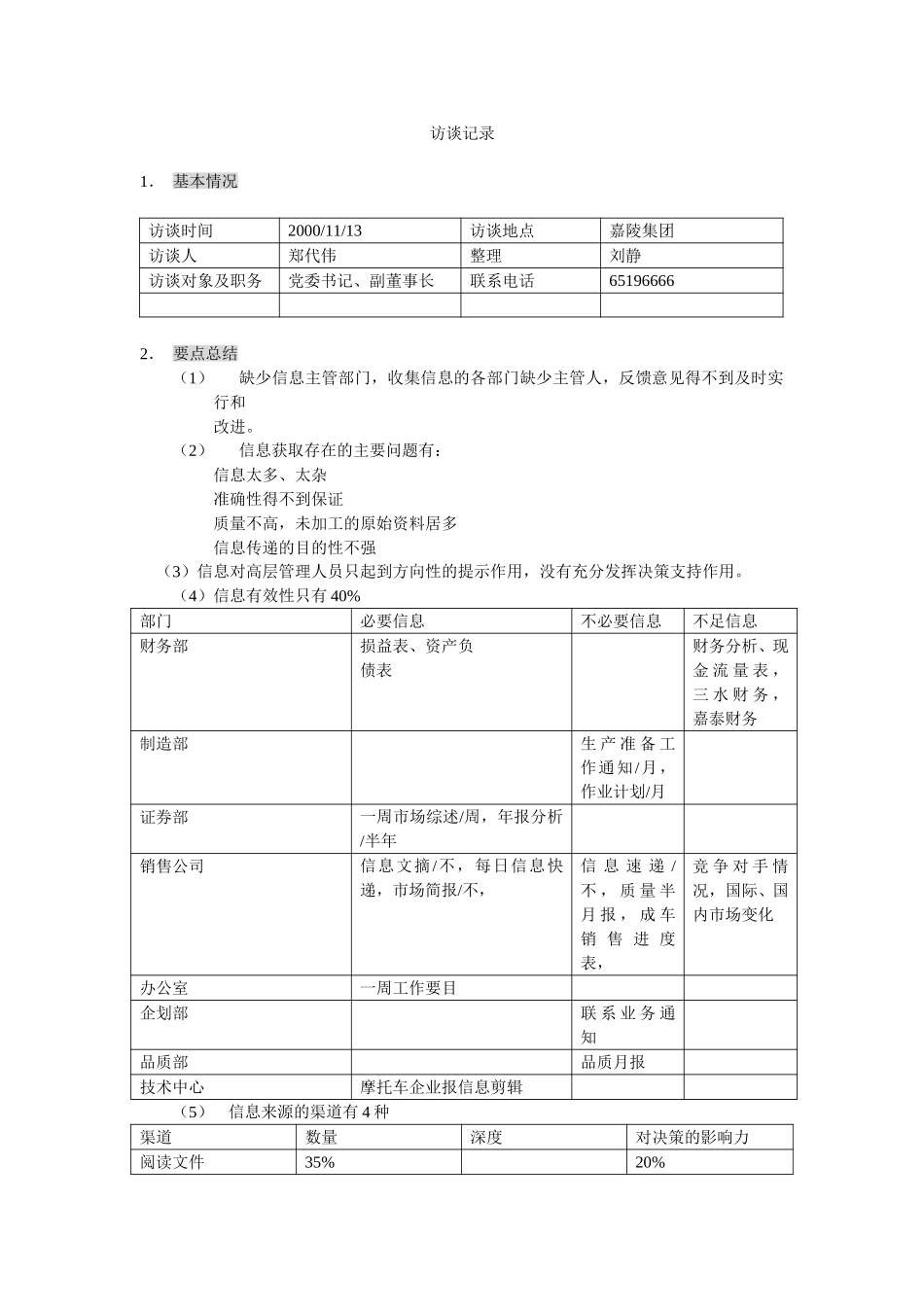 新华信-嘉陵工业-访谈记录-9.DOC_第1页