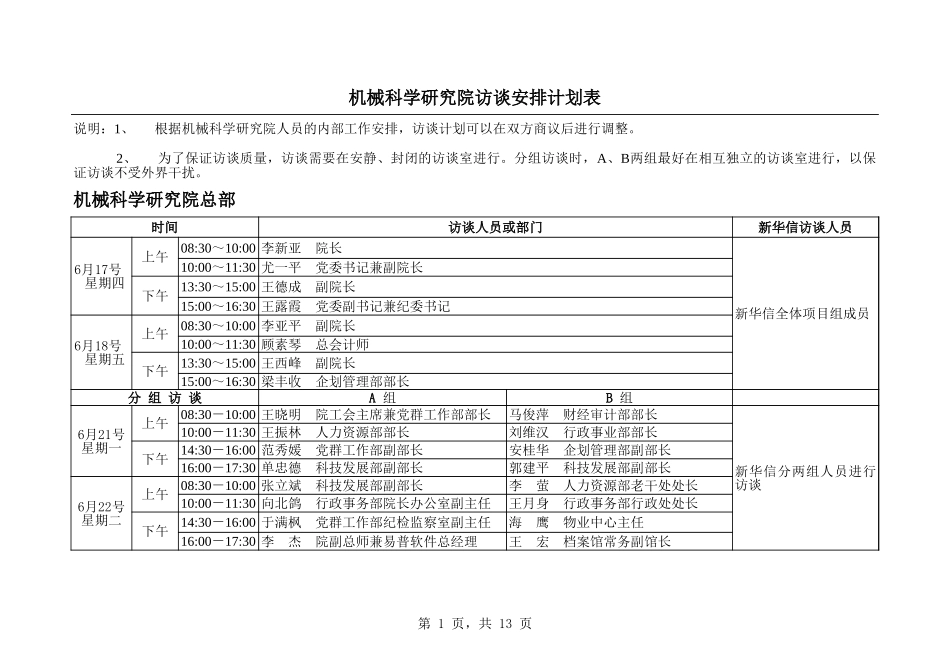 访谈安排050.xls_第1页