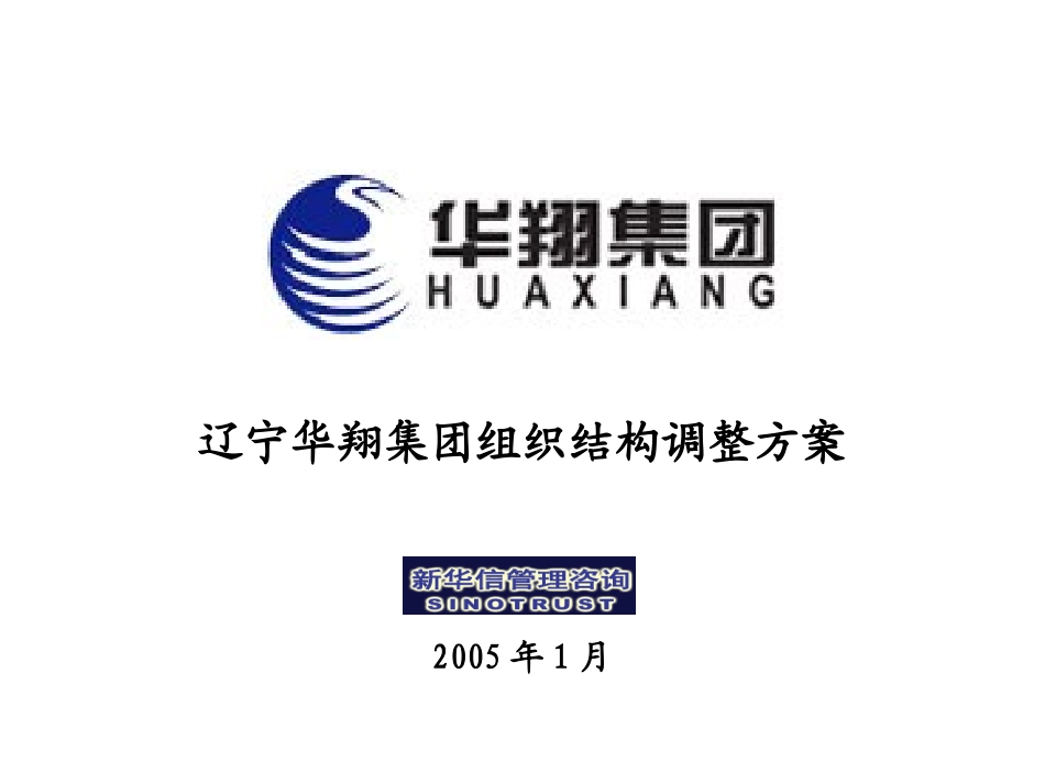 17-华翔集团组织结构调整方案.ppt_第1页