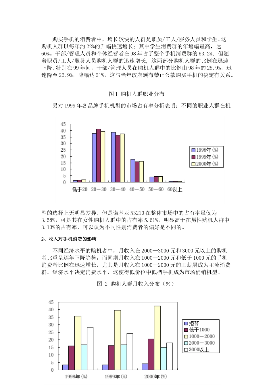 13市场营销报告手机市场分析.doc_第2页