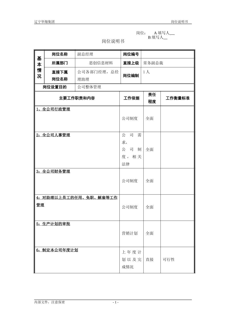 思创信息材料——副总经理.doc_第1页