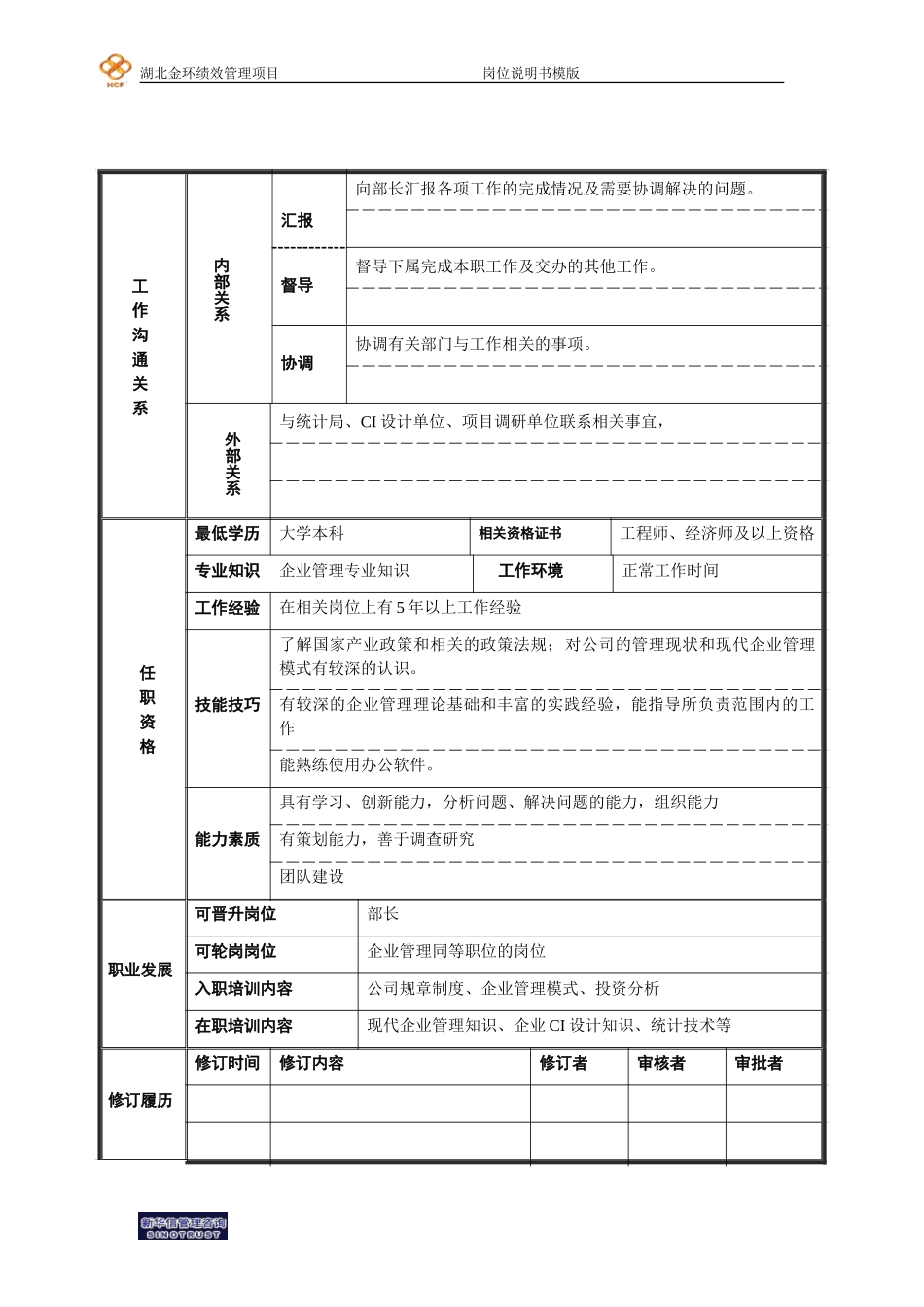 副部长岗位说明书.doc_第2页