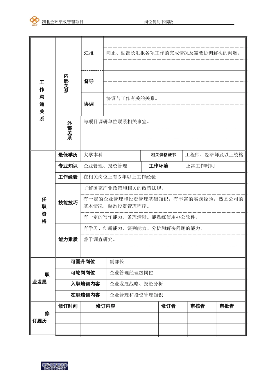 企业规划专员岗位说明书.doc_第2页