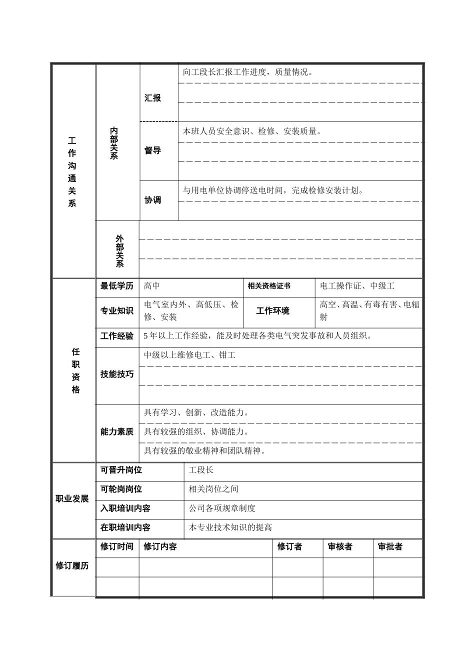 外线电气保全班长.doc_第2页