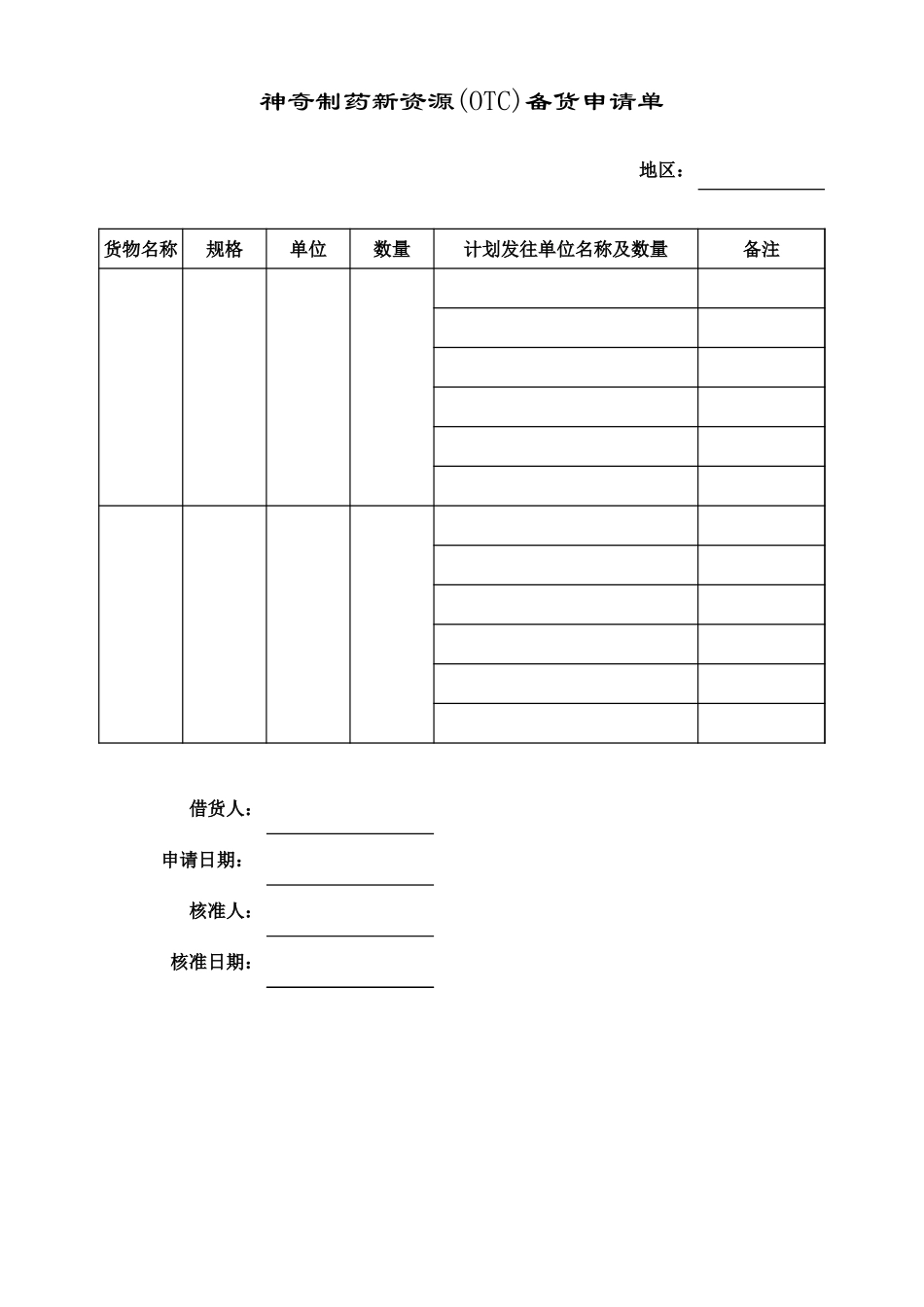 备货申请表.xls_第1页