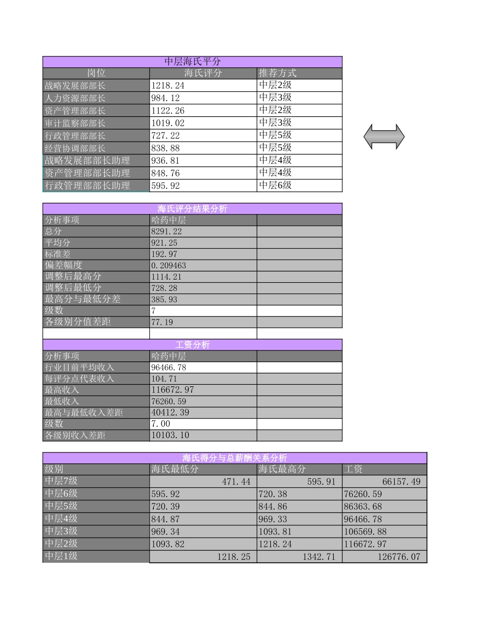海氏测评-哈药薪酬final.xls_第1页
